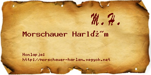 Morschauer Harlám névjegykártya